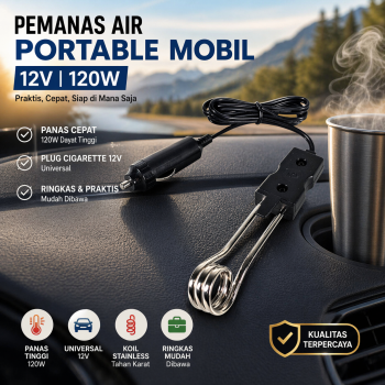 Gambar produk AUTOECHO Pemanas Air Portable Mobil 12V 120W - HT-2090