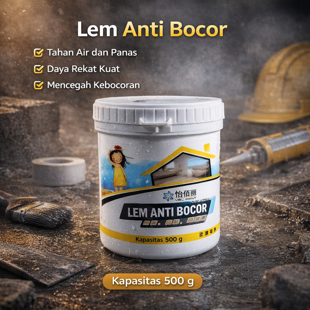 Gambar produk YBL Paint Lem Anti Bocor Rembes Waterproof Coating 500g with Brush - BV-03 - Utama