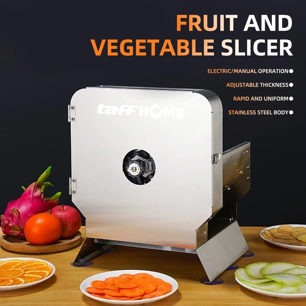 TaffHOME Mesin Pemotong Sayuran Otomatis Vegetable Slicer 4R-D 6A 40W - 4R-XL Gambar produk TaffHOME Mesin Pemotong Sayuran Otomatis Vegetable Slicer 4R-D 6A 40W - 4R-XL - 1