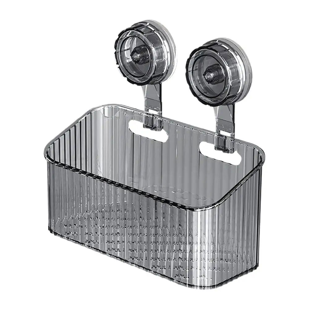 KITPIPI Rak Gantung Kamar Mandi Organizer Storage Rack Suction Cup - 10P Gambar produk KITPIPI Rak Gantung Kamar Mandi Organizer Storage Rack Suction Cup - 10P