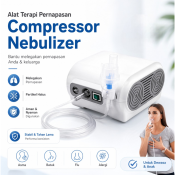 YuXuan Alat Terapi Pernapasan Compressor Nebulizer Inhaler Atomizer - CNB-69021