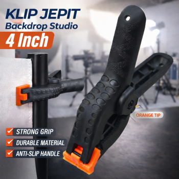 TaffSTUDIO Klip Jepit Backdrop Studio Fotografi Woodworking 4 Inch - PB-A06