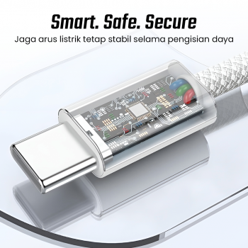 Gambar produk IBNUNU Kabel Data USB Type C Multifungsi Fast Charging 60W 1.5M - IB06 - 3