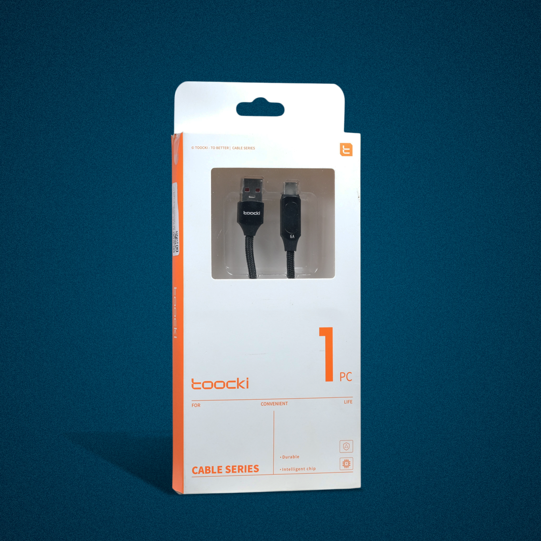 Gambar produk Toocki Kabel Charger USB A to USB Type C Fast Charging Braided 6A 66W 2M - TXCT-XY01/XYA01