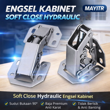 MAYITR Engsel Pintu Kabinet 90 Derajat Hydraulic Hinge Door - MY-4