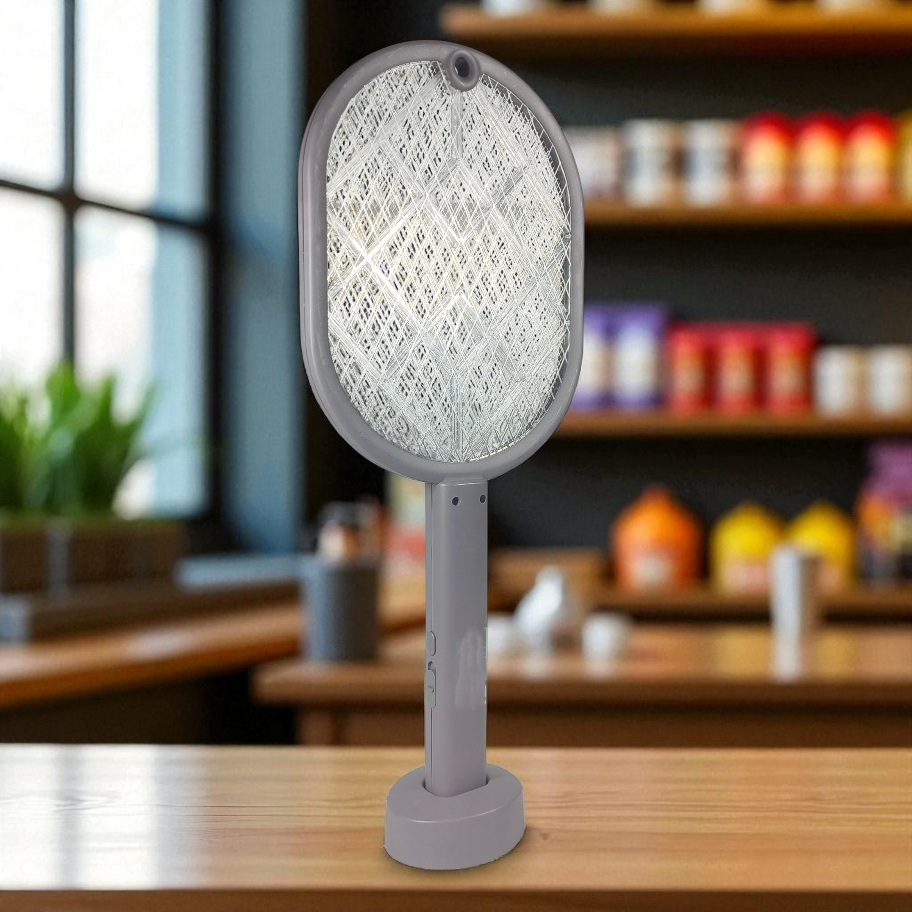 CLAIRIO Raket Nyamuk Elektrik 2in1 Mosquito Killer 450mAh 2700V - CR-3 Gambar produk CLAIRIO Raket Nyamuk Elektrik 2in1 Mosquito Killer 450mAh 2700V - CR-3 - 1