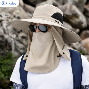 Rhodey Topi Rimba Outdoor Anti UV Waterproof Boonie Hat Polyester - JN335