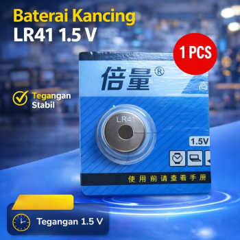 Doublepow Baterai Kancing LR41 AG3 LR192 L736 1.5V Alkaline 1 PCS