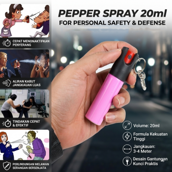 Gambar produk JA Guard Semprot Lada Perlindungan Diri Capsaicin Pepper Spray 20ml - PS007