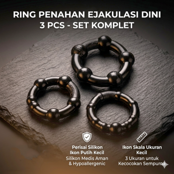 ZUKASY Ring Penahan Ejakulasi Dini Silicone Delay 3 PCS - ZU3