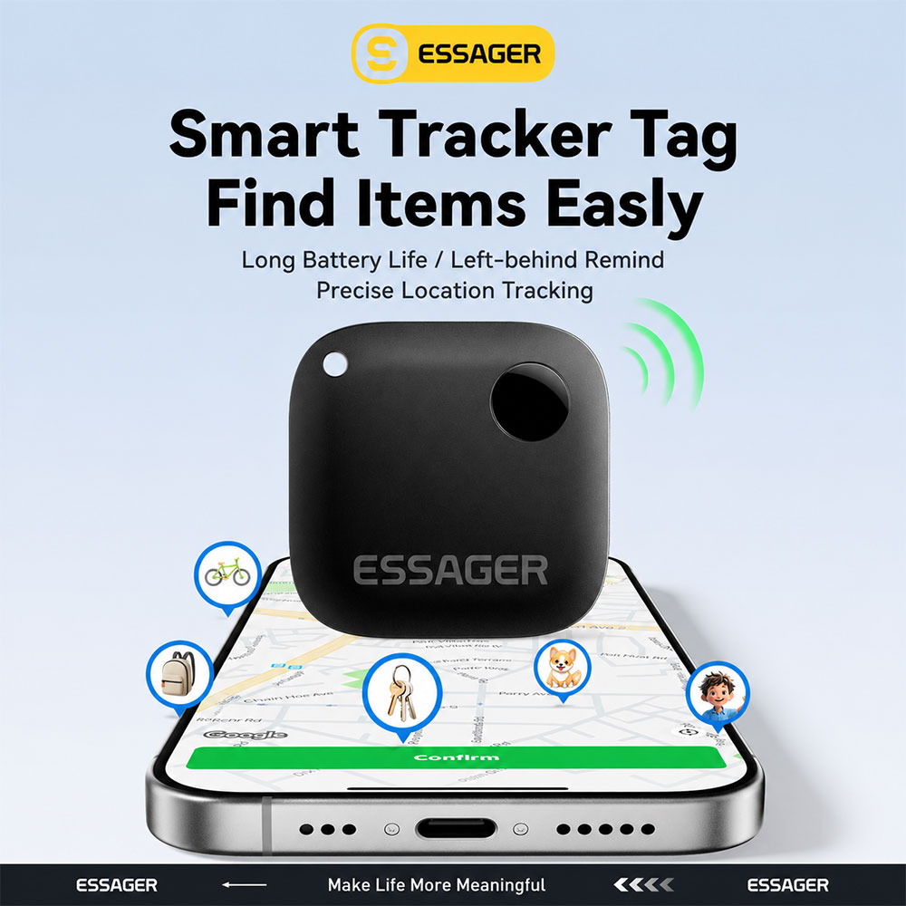 Gambar produk ESSAGER Smart Tag Tracker Bluetooth Finder Key iOS Support Only - WWQ Tag - Utama