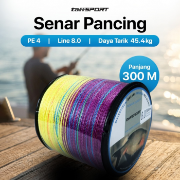 TaffSPORT Senar Pancing PE 4 Braided Strand Fishing Line 300M - DM3