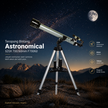 Gambar produk Teropong Bintang Astronomical Telescope 525X 700/60mm - F70060