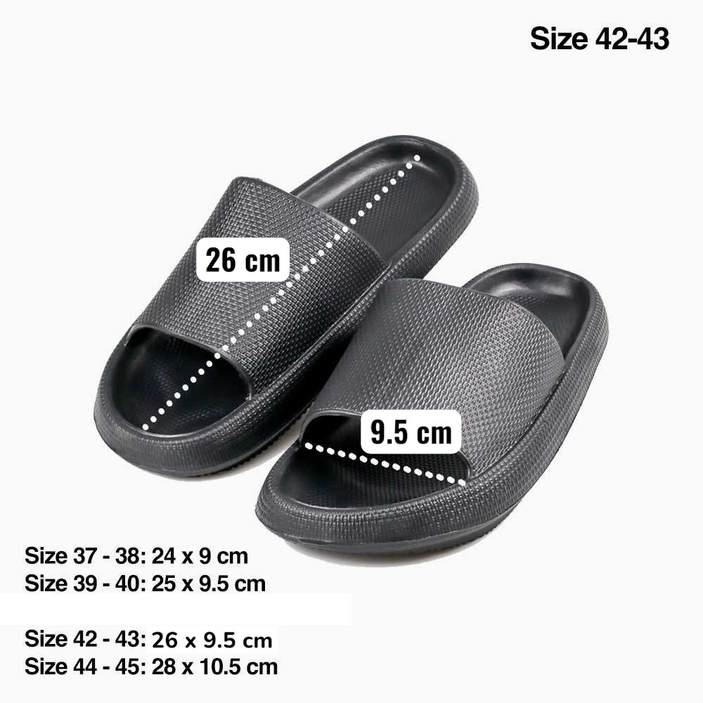 Rhodey Snugee Sandal Rumah Anti Slip Slipper EVA Soft Unisex Size L 42-43 Gambar produk Rhodey Snugee Sandal Rumah Anti Slip Slipper EVA Soft Unisex Size L 42-43