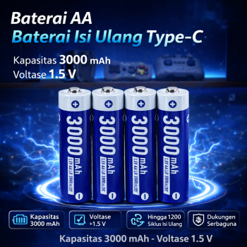 XTAR Baterai Isi Ulang AA Li-Ion Button Top 1.5V 4 PCS - XT-40