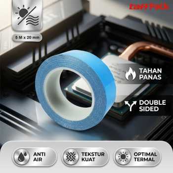 TaffPACK Selotip Double Sided Tape Thermal Conductive Adhesive 5M - N08