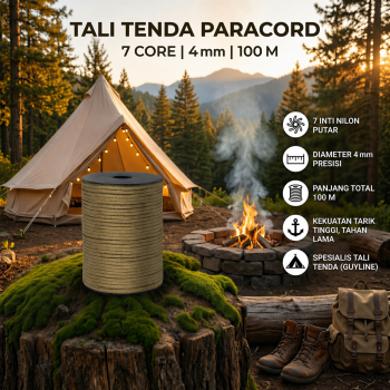 SHRADE Tali Tenda Paracord Rope Tent Camp 7 Core 4mm - SH139