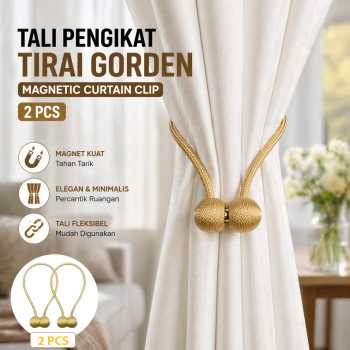 Arbitrary Tali Pengikat Tirai Gorden Magnetic Curtain Clip 2 PCS - A66