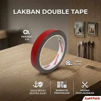 TaffPACK Lakban Double Side Tape Super Strong 3M - NI-3