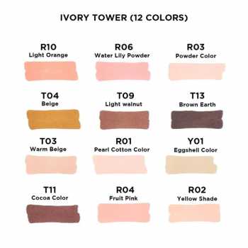 Gambar produk Kaco KALOR Spidol Warna Olied Based Marker 12 Colors Ivory Tower - MP2009-01