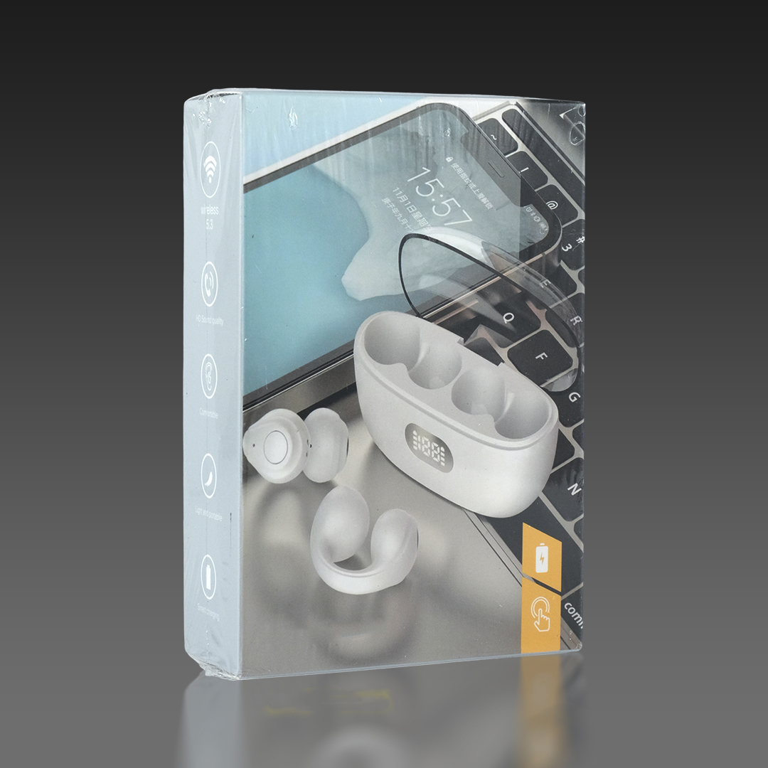 ZHUOHUAN Earphone Bluetooth 5.4 TWS Open Ear Clip HiFi Surround - JS352 Gambar produk ZHUOHUAN Earphone Bluetooth 5.4 TWS Open Ear Clip HiFi Surround - JS352