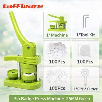 Taffware Mesin Press Pin Bros Peniti Bulat Rotating Badge Button Maker - SG-168