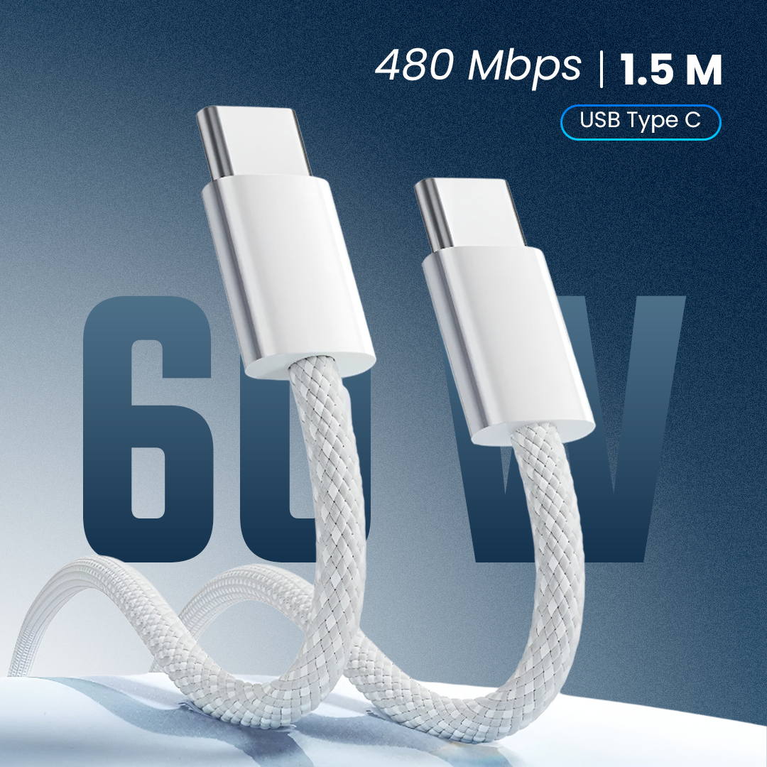 IBNUNU Kabel Data USB Type C Multifungsi Fast Charging 60W 1.5M - IB06 Gambar produk IBNUNU Kabel Data USB Type C Multifungsi Fast Charging 60W 1.5M - IB06 - Utama