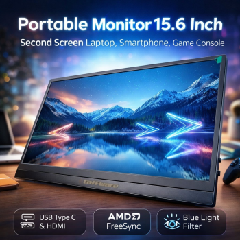 Taffware Portable Monitor 15.6 Inch IPS FHD 60Hz HDR10 HDMI Type C - HF-60
