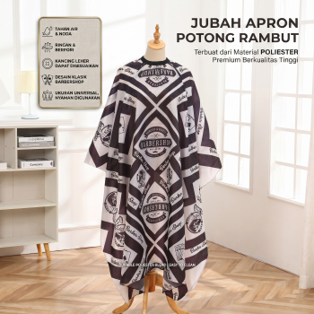 Biutte.co Jubah Apron Potong Rambut Kip Cape Salon Barbershop Anti Air - WB14