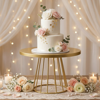 Chamat Rak Kue Stand Metal Dessert Industrial Table Cup Cake Tray - INU111