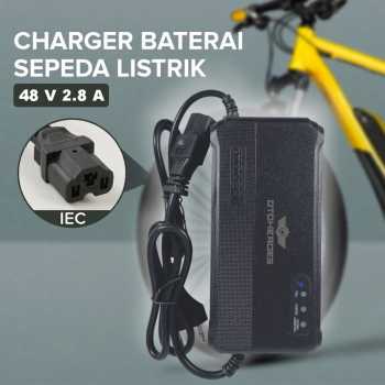 OTOHEROES Charger Aki Sepeda Listrik Portable Battery Charger 48V 2.8A - YF2023-06