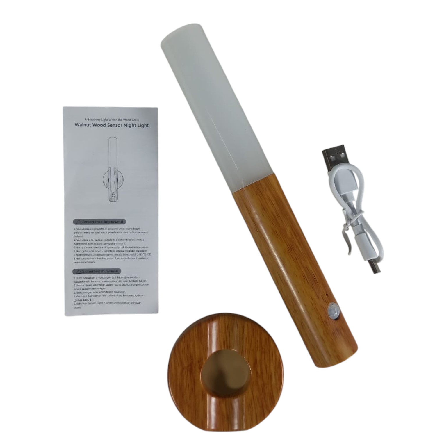 CETAN Lampu Dinding Hias LED Body Sensing Light Indoor Natural White - HB002 Gambar produk CETAN Lampu Dinding Hias LED Body Sensing Light Indoor Natural White - HB002