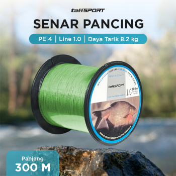 TaffSPORT Senar Tali Pancing 4 Braided Fishing Line Strong PE 300M - DM3
