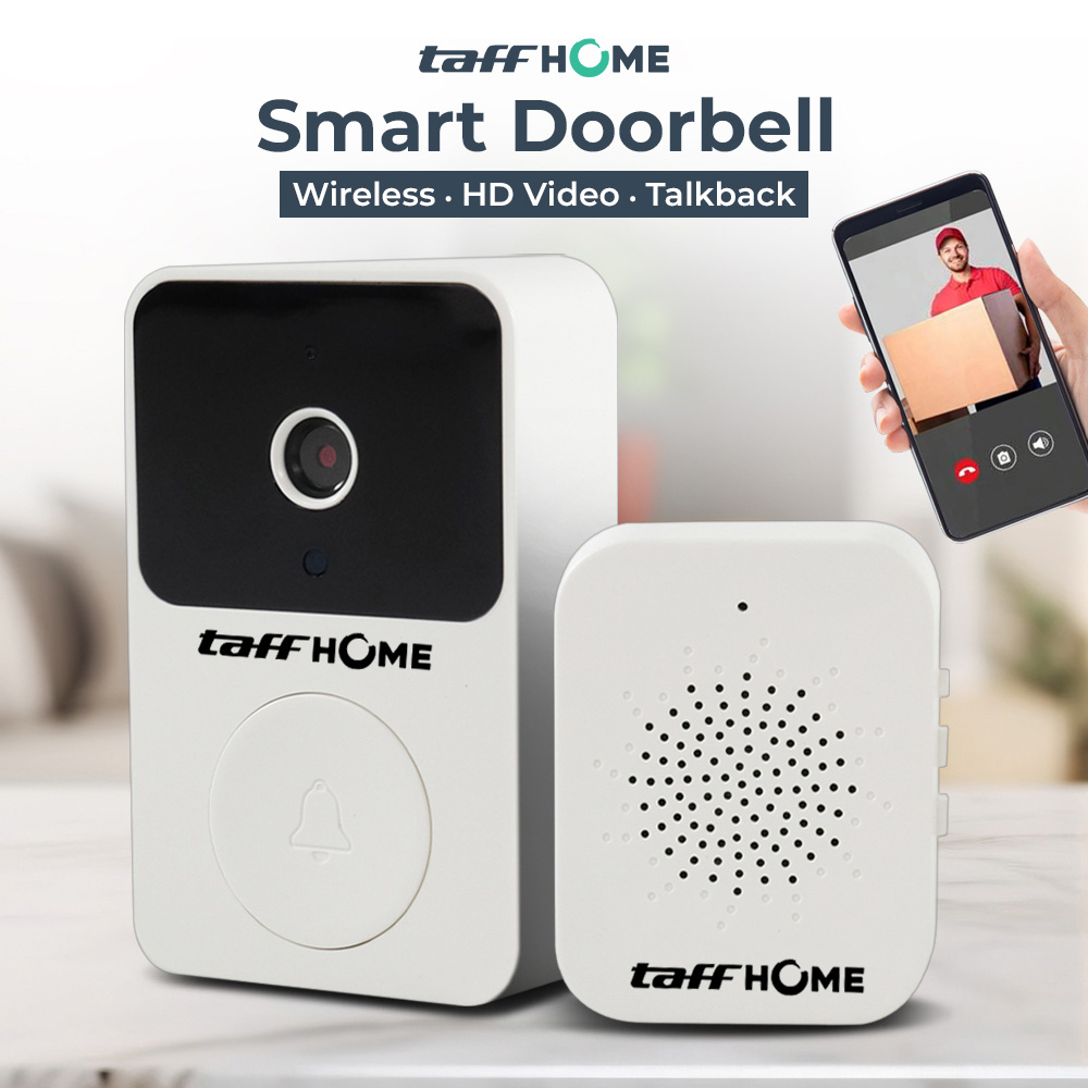 TaffHOME Bel Rumah Kamera Smart Doorbell HD Voice Changer 400mAh - X9 Gambar produk TaffHOME Bel Rumah Kamera Smart Doorbell HD Voice Changer 400mAh - X9 - Utama