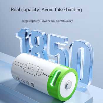 Gambar produk Doublepow Baterai Isi Ulang CR123A Li-Ion USB Type C 500mAh 3.7V 1 PCS - DP-1850