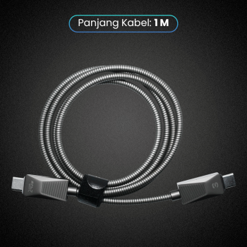 Gambar produk ESSAGER Kabel Data USB Type C to Type C Fast Charging 240W 1M - EXCTT3-SB0A-Z