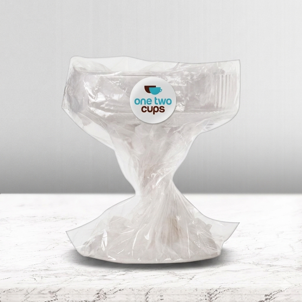 One Two Cups Gelas Kaca Aesthetic Pudding Es Krim Stripe Dessert Glass 260ml - L005 Gambar produk One Two Cups Gelas Kaca Aesthetic Pudding Es Krim Stripe Dessert Glass 260ml - L005 - Kemasan