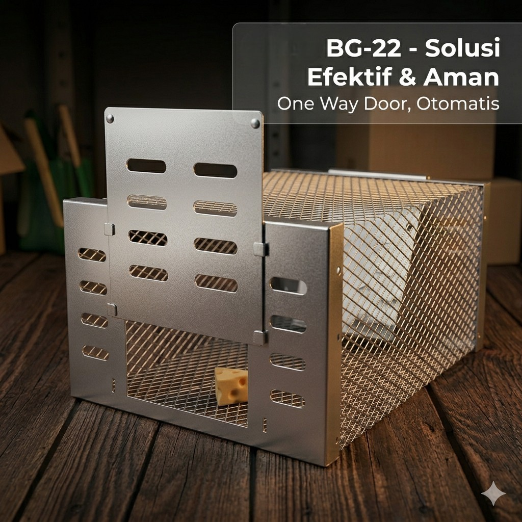 TaffHOME Jebakan Perangkap Tikus Besi Otomatis One Way Door Mouse Trap - BG-22 Gambar produk TaffHOME Jebakan Perangkap Tikus Besi Otomatis One Way Door Mouse Trap - BG-22
