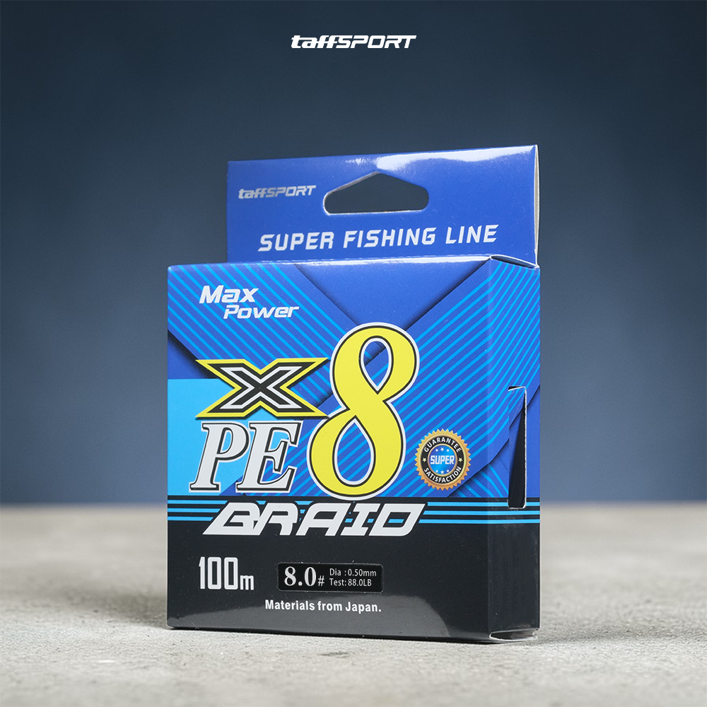 TaffSPORT Senar Pancing PE 8 Braided Strand Fishing Line 100M 8.0 - X8 Gambar produk TaffSPORT Senar Pancing PE 8 Braided Strand Fishing Line 100M 8.0 - X8 - Kemasan