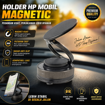 ANKNDO Holder HP Mobil Magnetic Suction Cup Foldable Car Phone Holder - AN290