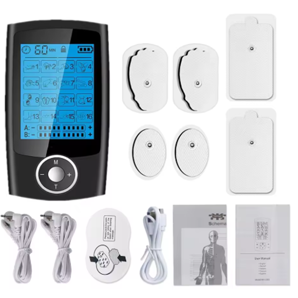 TaffOmicron Alat Pijat Elektrik Akupuntur Tempel TENS EMS 16 Mode - MH-2000 Gambar produk TaffOmicron Alat Pijat Elektrik Akupuntur Tempel TENS EMS 16 Mode - MH-2000