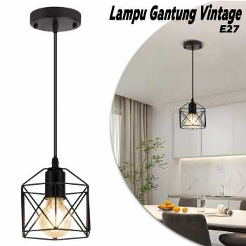 Depuley Fitting Lampu Gantung Vintage Pendant Light Adjustable E27 - DE27