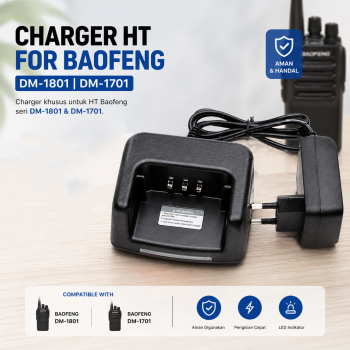 Baofeng Charger Baterai HT Walkie Talkie for Baofeng DM-1801 DM-1701 - DM-8