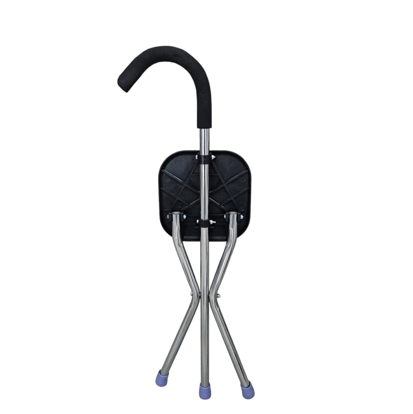 GAIWANZI Tongkat Jalan Kursi Lipat 2in1 Foldable Cane Chair Portable - GZD05 Gambar produk GAIWANZI Tongkat Jalan Kursi Lipat 2in1 Foldable Cane Chair Portable - GZD05 - 5