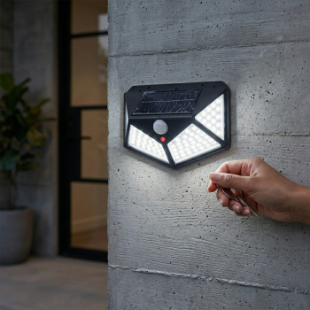 Gambar produk TaffLED Lampu Dinding Solar Sensor PIR 100 LED Cool White - BK-100