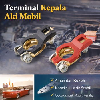 BESPER Terminal Kepala Aki Mobil Accu Battery Car Clamps Kuningan - BS110