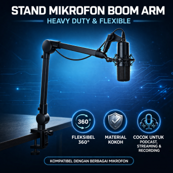 ETS Stand Holder Mikrofon Boom Arm Desk Adjustable Microphone Lazypod - E985