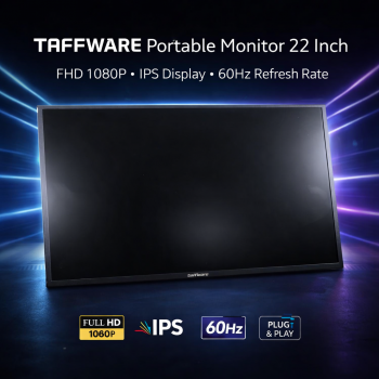 Taffware Portable Monitor FHD BOE Display 22 Inch 1080p 60Hz - U22