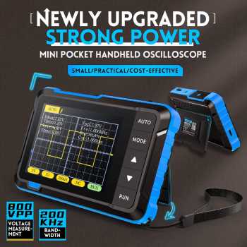FNIRSI Osiloskop Digital Mini Handheld Oscilloscope 200KHz 2.5MS/s - DSO152