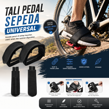 TaffSPORT Tali Pedal Sepeda Universal Bicycle Pedal Foot Strap - YQ097